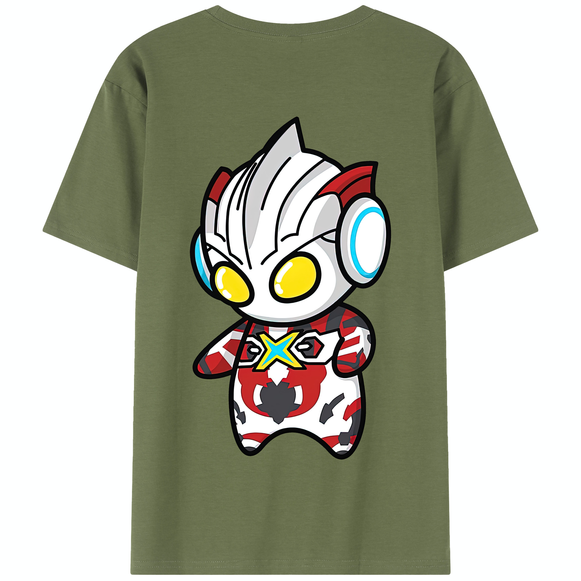 （画像用） ウルトラマン Ultraman 綿100％半袖Tシャツ（背面プリント）